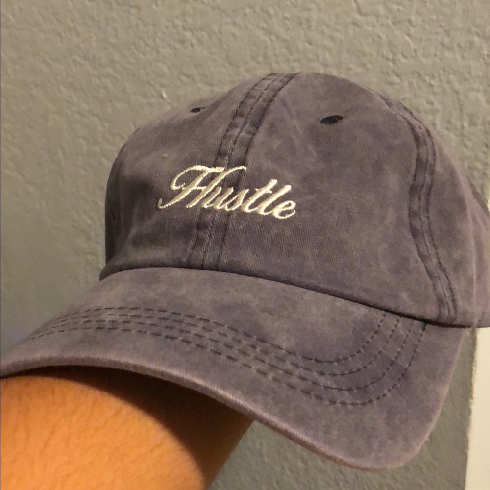 Hustle and clout dad hats washed jean like
